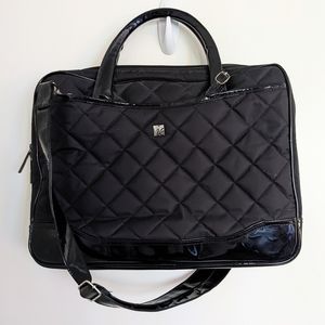 i.e. Quilted 16in Slim Line Laptop Case with Pink Lining